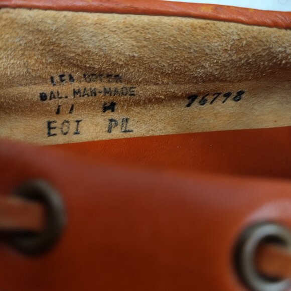 Vintage Dooney & Bourke Yellow Leather Loafer Slip On Boat Shoes Women US 11 M - Picture 12 of 14